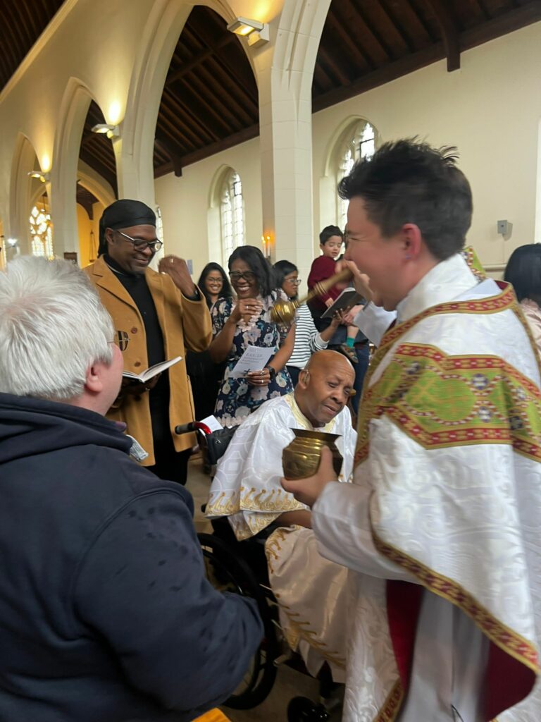 Photo of Sunday service in Easter